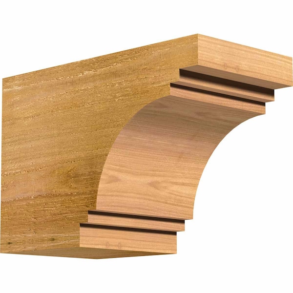 Ekena Millwork Pescadero Rough Sawn Rafter Tail, Western Red Cedar, 6"W x 8"H x 12"L RFT06X08X12PEC00RWR - main